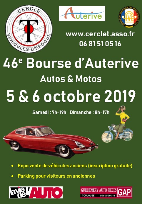 La Grange Ariègeoise sera présente à Auterive  les 5 et 6 Octobre 2019 pour la bourse organisé par le Cercle T.